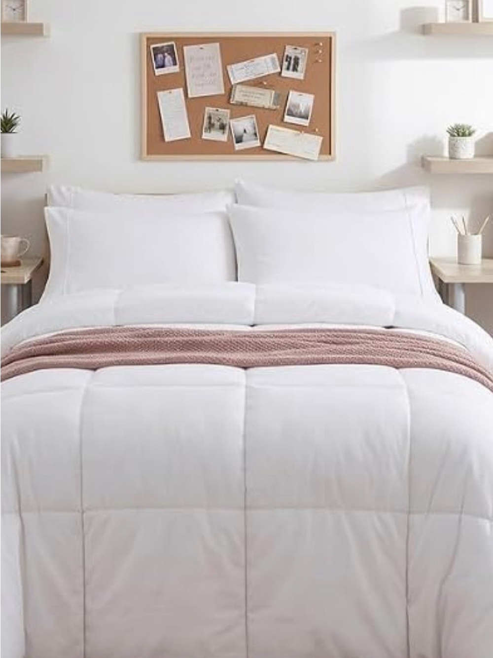 Comforter - White Quilted Down Alternative Comforter